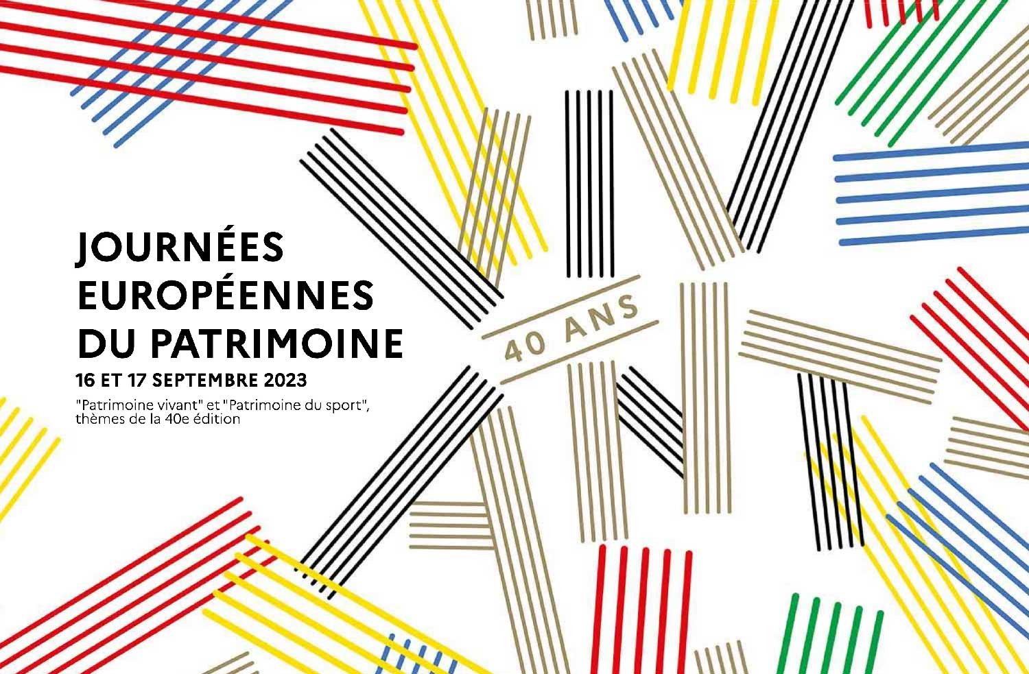 Affiche des journées européennes du patriomoine 2023